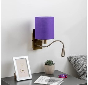 Brilagi - LED Fali lámpa NUBILA 1xE27/25W/230V + LED/3W réz/lila