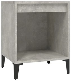 Betonszürke éjjeliszekrény 40x35x50 cm