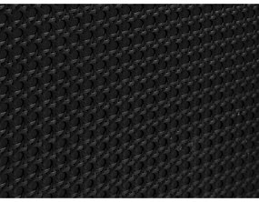 Fekete alacsony komód tölgyfa dekorral 140x80 cm Pensacola – Unique Furniture