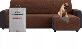 Ágytakaró vízálló kanapé sarokvédő teflon barna 240 cm jobbos