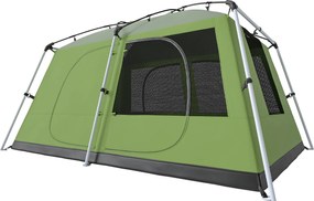 Outsunny Családi Kemping Sátor 4-8 Fő Részére, Könnyű, Stabil, Vízálló Túnelsátor Napernyővel, Ablakokkal, Akasztókkal, Oldaltáskával | Aosom
