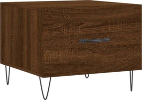 vidaXL barna tölgy színű szerelt fa dohányzóasztal 50x50x40 cm