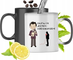 Mágikus Bögre Újságíróknak Színváltós Nyomtatott Fényképpel