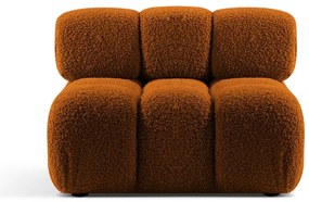 Narancssárga buklé kanapé modul (középső rész) Bellis – Micadoni Home