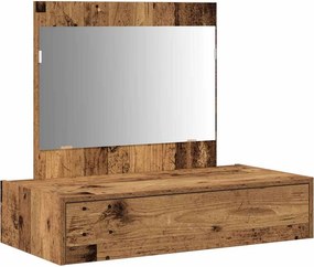 vidaXL Öltözködőasztal fiókkal tárolóval Barna 83 x 40 x 70 cm Faanyag