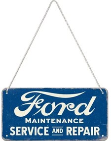 Fém tábla Ford - Service & Repair, (20 x 10 cm)