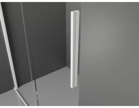 Mexen Velar, nyitható tolóajtó 160x200 cm, 8 mm átlátszó üveg, fehér profil, 871-160-000-01-20