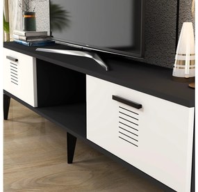 TV asztal/szekrény Vipapo 11 (antracit + fehér) . 1095219