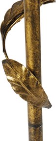 Arany színű állólámpa bronz lámpabúrával és arany belsővel 50 cm - Linden
