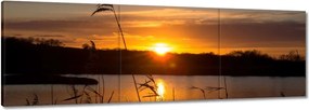 Vászonkép 90x30 Nyugat a tóparton