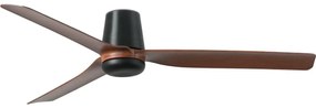 FARO 33831WT - Mennyezeti ventilátor PUNT TUB M barna/fekete átm. 132 cm WT + távirányító