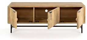 Natúr színű mangófa TV-állvány 145x50x40 cm Mundra – MOME