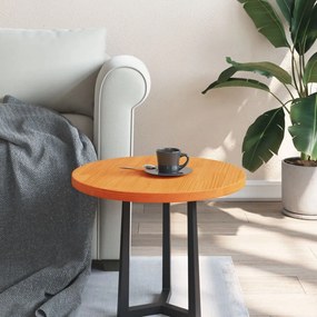 viaszbarna tömör fenyőfa kerek asztallap Ø50 x 2,5 cm