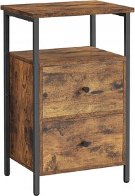 Domo vintage barna éjjeliszekrény