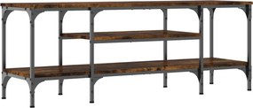vidaXL sonoma tölgy színű szerelt fa és vas TV-szekrény 121x35x45 cm