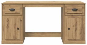 vidaXL Íróasztal szekrénnyel Artisan tölgy 154,5 x 50 x 75 cm Faanyag