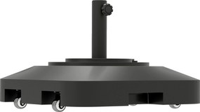 Outsunny Tölthető Napernyő Állvány Párna Kerekekkel, Négyzetes Napernyő Tartó, Napernyő Súly, Állvány Ø38/48 mm-es Napernyőhöz, Erkélyre, Teraszra, Ke