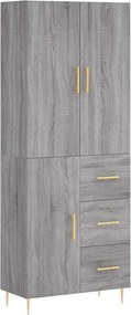 vidaXL szürke sonoma szerelt fa magasszekrény 69,5 x 34 x 180 cm