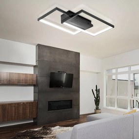 DOMENOLED 144 MODERN Modern LED Mennyezeti Lámpa Fehér, Fekete LED IP20