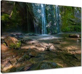 Vászonkép 50x40 Trópusi vízesés Folyó