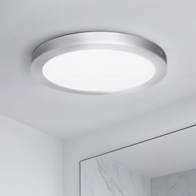 Solight WD244-S - LED panel 2 az 1-ben 24W/230V 3000/4000/6000K átm. 30 cm IP54 ezüstszínű
