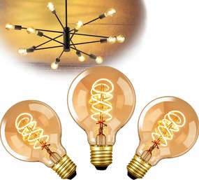 3db Led Dekorációs Izzó E27 4W Filament Edison