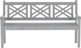 Fából készült kerti pad, szürke, 150 cm, FABLA