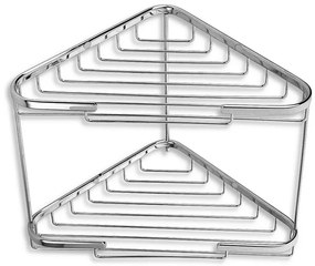 Novaservis - Dupla sarokpolc nagy Drótprogram króm, 6070.0