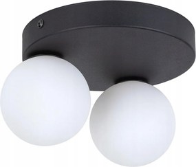 Mennyezeti lámpa plafon kerek előszoba fekete modern Bianca 2 XX
