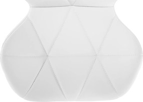 Irodai fotel, fehér/króm, ARGUS NEW