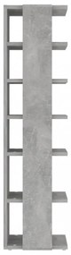 2 db betonszürke cipősszekrény 27,5 x 27 x 102 cm