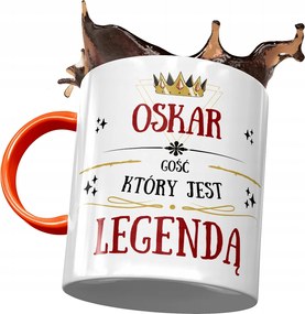 Narancssárga Bögre Oscar Férj Kolléga Ajándék Nyomtatott Fotóval