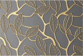 Flizelina fotótapéta Nappaliba és Hálószobába Elegáns levelek 104x70