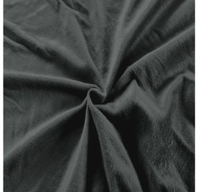 Mikroplüss lepedő NOLVIA 160x200 cm grafit