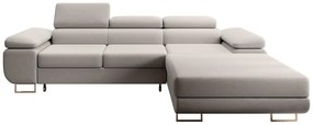 Sarokkanapé Grande (J) (szürke + króm). 1100551