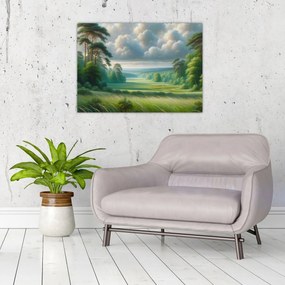 Kép - Zöld táj (70x50 cm)