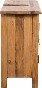 tömör újrahasznosított fenyőfa pipereszekrény 70 x 32 x 63 cm
