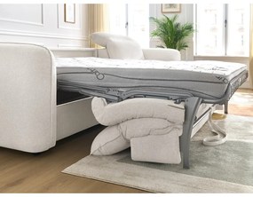 Fehér kinyitható sarokkanapé (variálható) Achille – Bobochic Paris