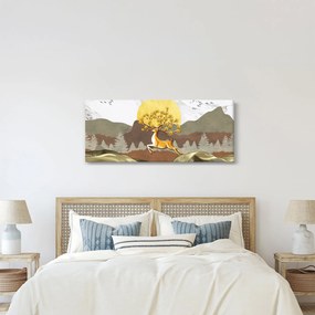 Egy szarvas képe (120x50 cm)