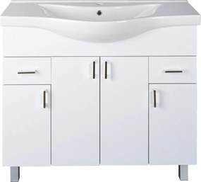 VivaStyle EKONOMIK 100 lábon álló fürdőszobabútor Sanovit ALBATROS 10100 mosdókagyló 99,5x46,5cm