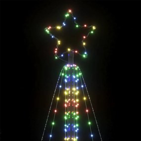 színes LED karácsonyfa 861 LED 478 cm