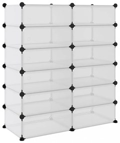 átlátszó polipropilén cipőtartó 94,5x36,5x106 cm