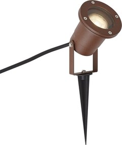 Modern kerti spotlámpa rozsdabarna színben, kábellel és dugóval, 204 cm, IP65 - Basic