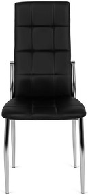 Fekete Eco-bőr Étkezőszék. MOLLY