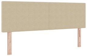 Boxspring Ágy Matrac&amp;LED Fény Zöld Szürke 140x200 cm Corduroy Anyag