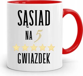 Szomszédnak Piros Ajándék Bögre fényképes nyomtatással