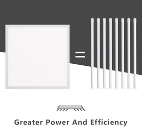 Aigostar - LED mennyezeti panel 40W, 230V, 6500K, 60x60 cm, fehér