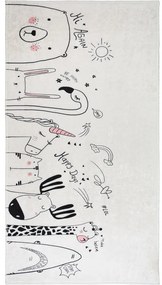 Elefántcsont színű mosható gyerek szőnyeg 80x120 cm Animal Kingdom – Vitaus