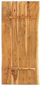 Tömör akácfa fürdőszoba piperepolc 140x52x3,8 cm