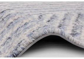 Világoskék gyapjú szőnyeg 200x300 cm Strokes – Agnella